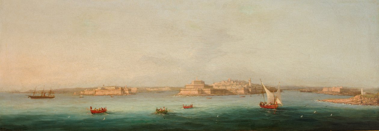 Grand Harbour, Malta, 1869 av Giancinto Gianni