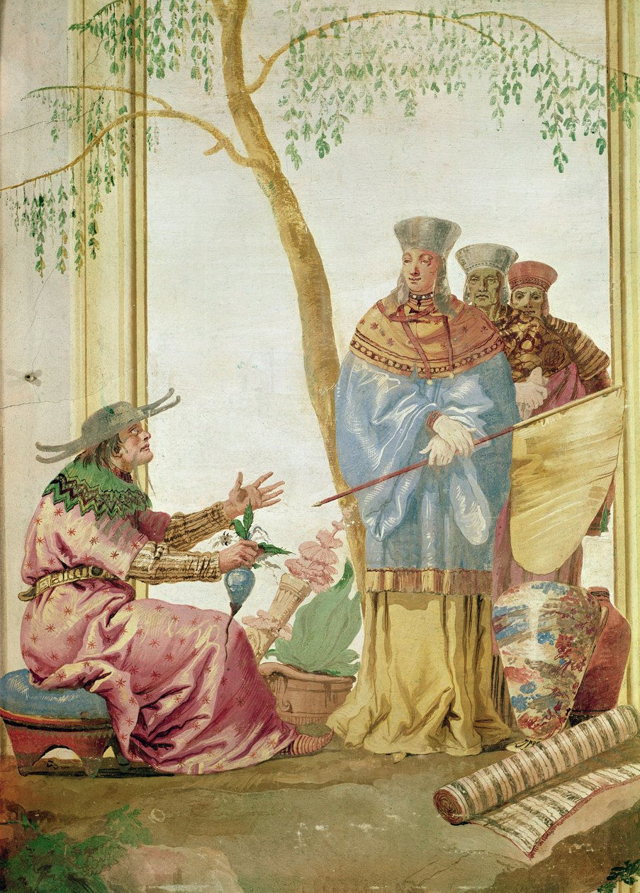 En kinesisk prins før en spåmann av Giovanni Domenico Tiepolo