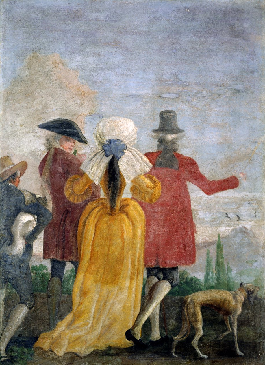 The Walk, ca. 1791 av Giovanni Domenico Tiepolo