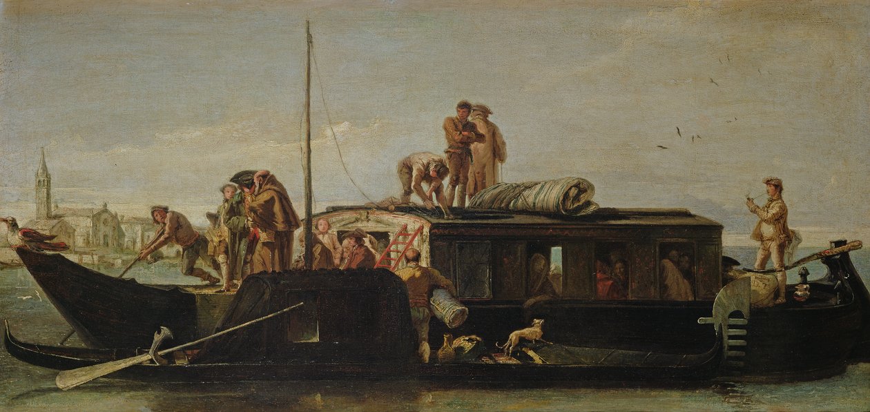 Venetiansk postlekter, 176070 av Giovanni Domenico Tiepolo
