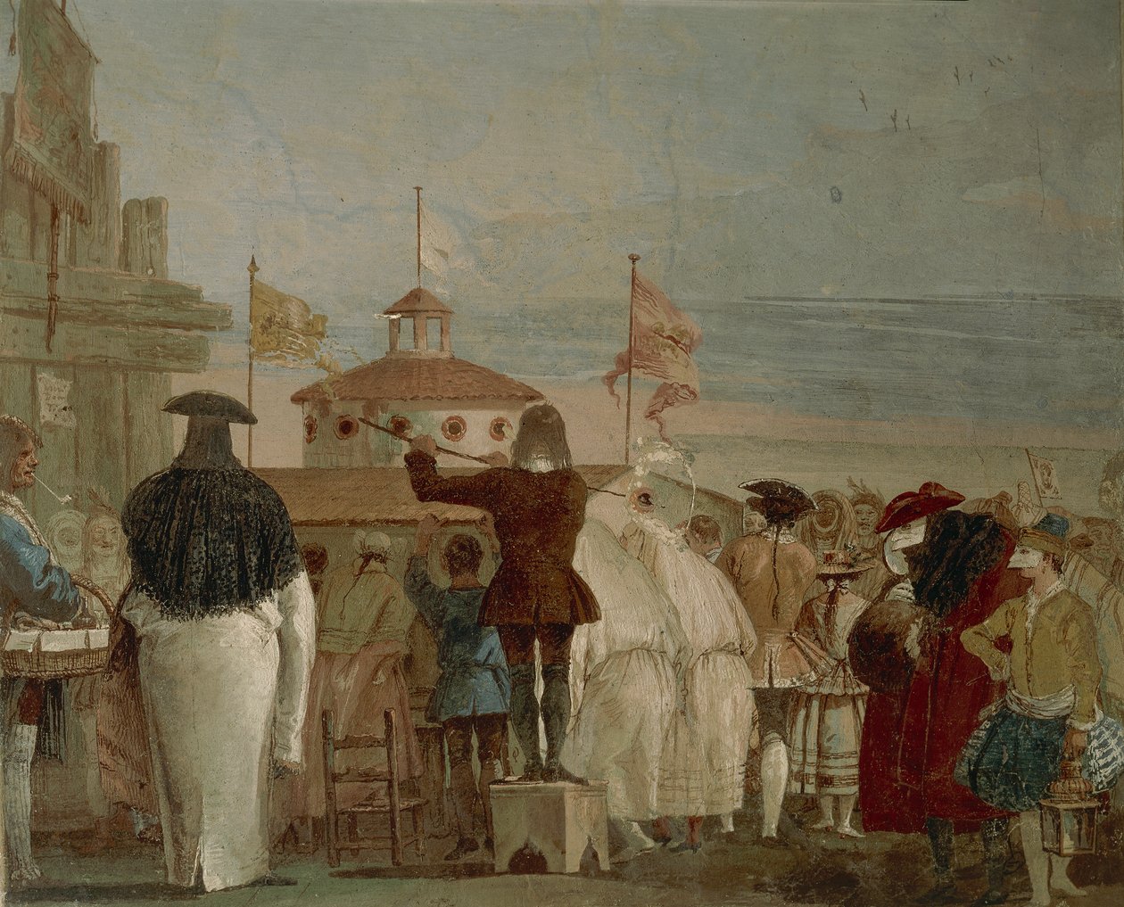 Den nye verden (venetiansk karneval) av Giandomenico  Tiepolo