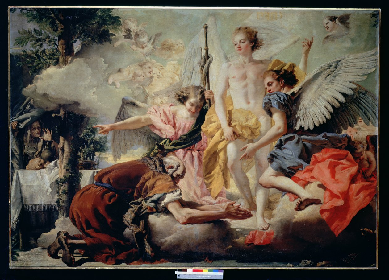 Abraham og de tre englene av Giovanni Domenico Tiepolo