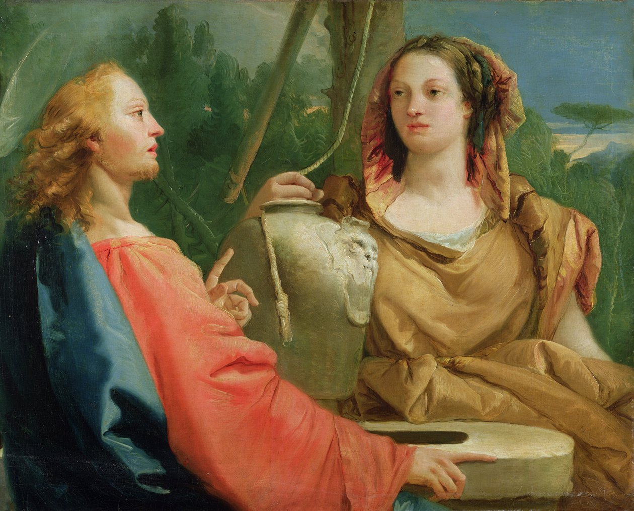 Kristus og den samaritanske kvinnen av Giovanni Domenico Tiepolo