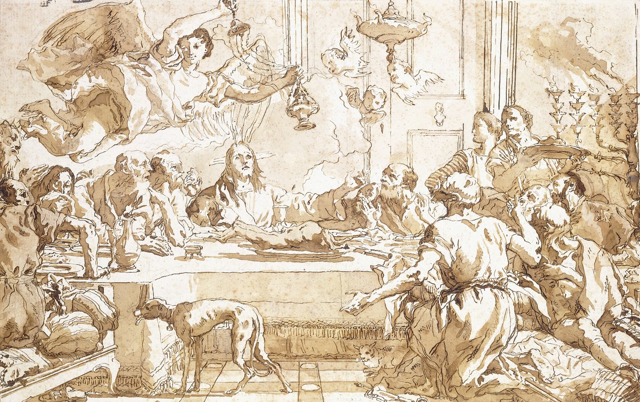 Det siste måltid, av Giovanni Domenico Tiepolo