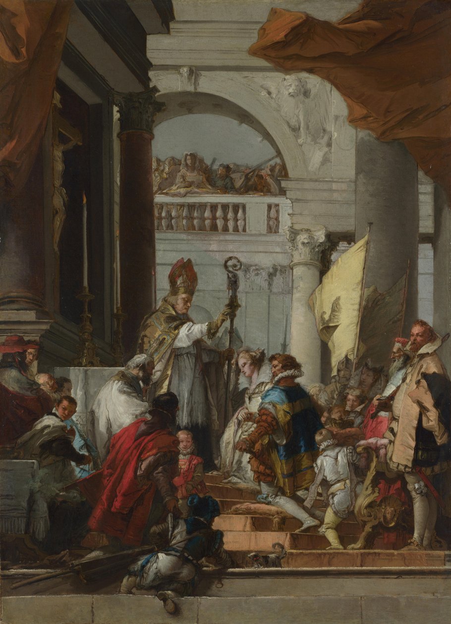 Ekteskapet til Frederick Barbarossa, ca. 1753 av Giovanni Domenico Tiepolo