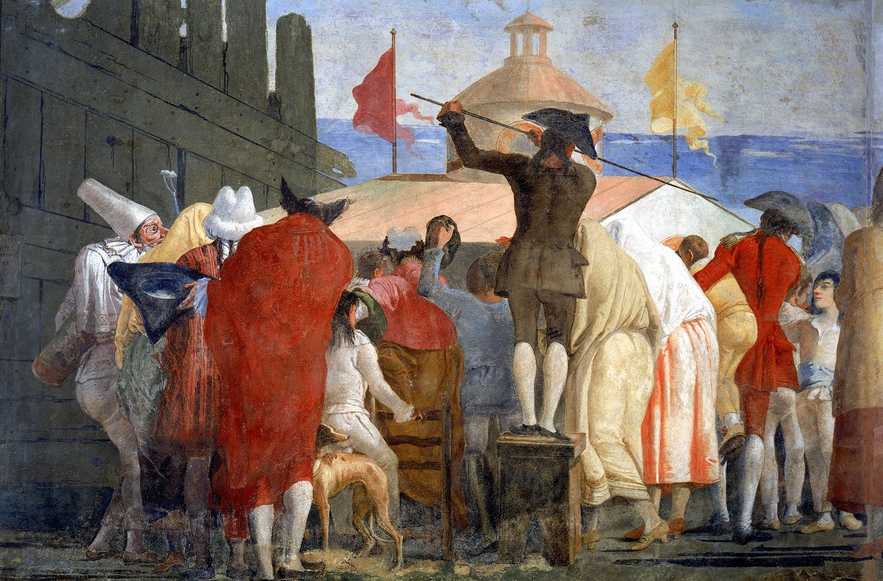 Den nye verden, 1791-97 (se også 60391) av Giovanni Domenico Tiepolo