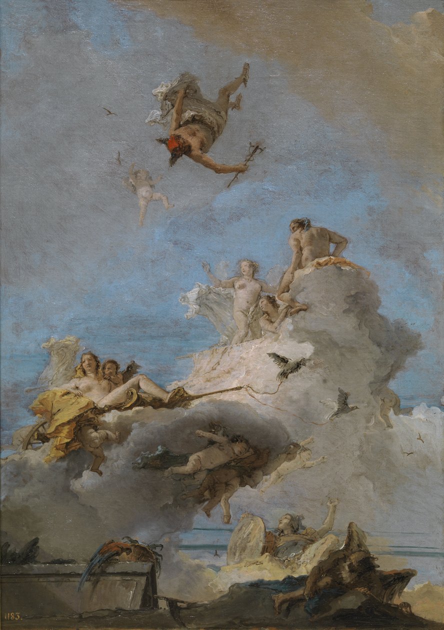The Triumph of Venus Olympus, mellom 1762 og 1765 av Giovanni Domenico Tiepolo