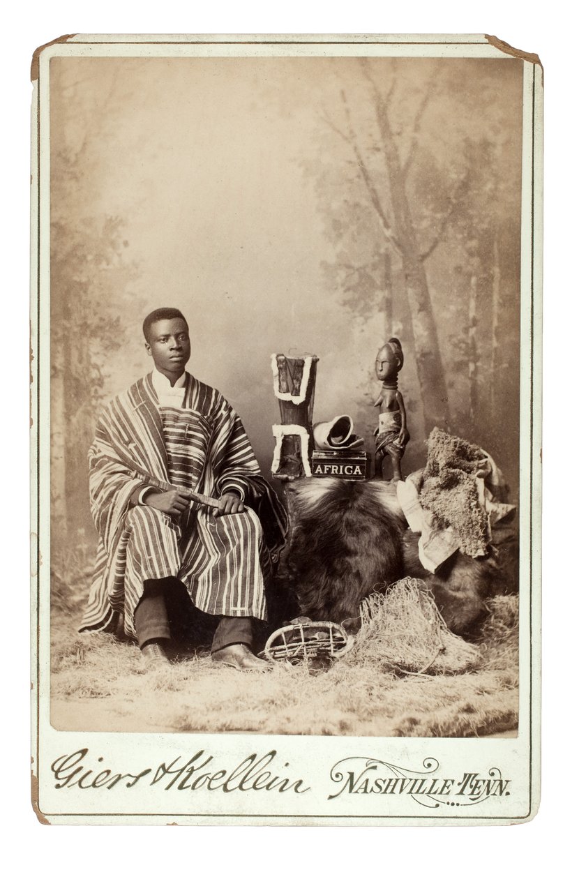 Momolu Massaquoi, Nashville, USA, ca. 1890 (gelatinsølvtrykk) av Giers and Koellein