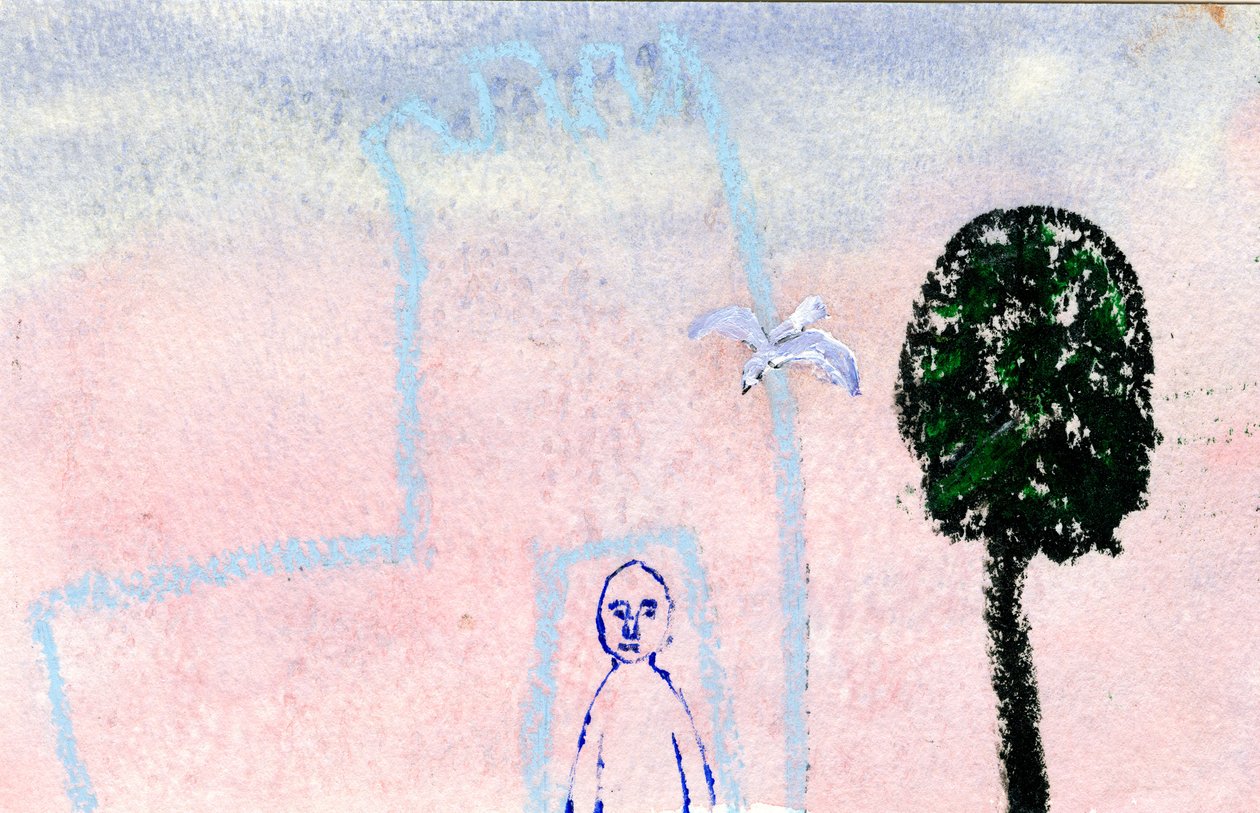 My Castle, A Seagull and A Cypress Tree, 2005, (blandet media) av Gigi Sudbury