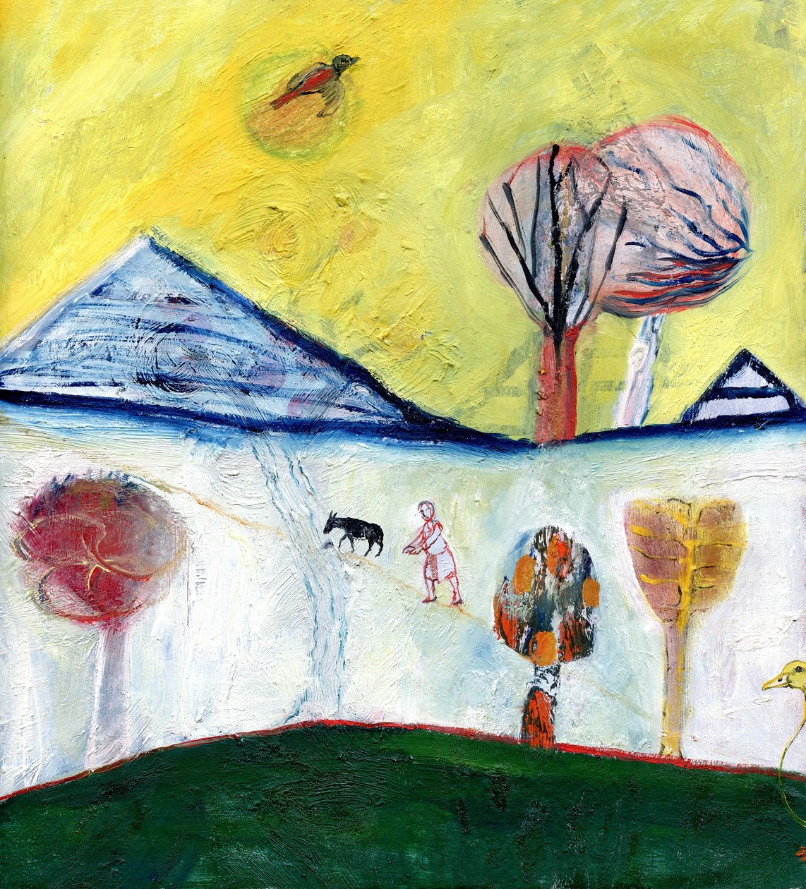 My Duck, 2004, (olje på papir) av Gigi Sudbury