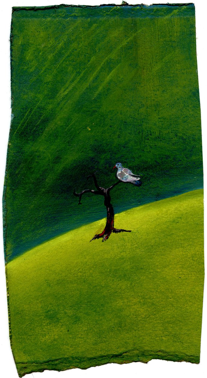 The Last One, 2005, (olje på papir) av Gigi Sudbury
