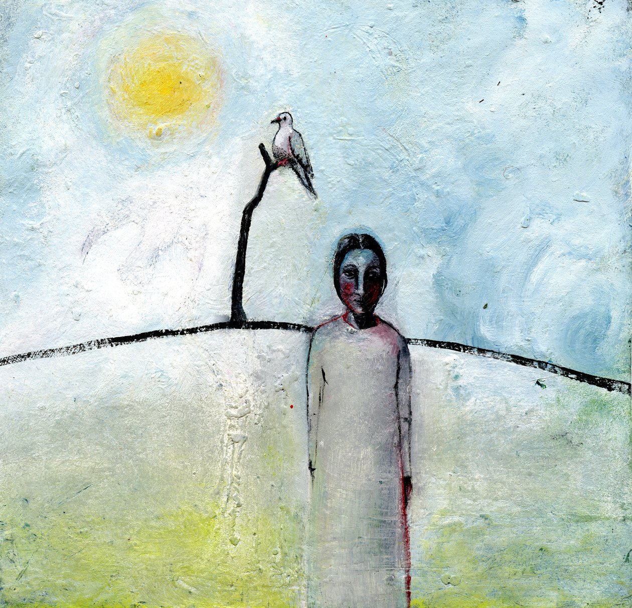 Treetop, 2003, (olje på papir) av Gigi Sudbury