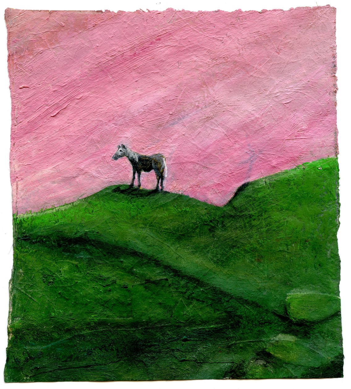 End of the Day, 2004, (olje på papir) av Gigi Sudbury