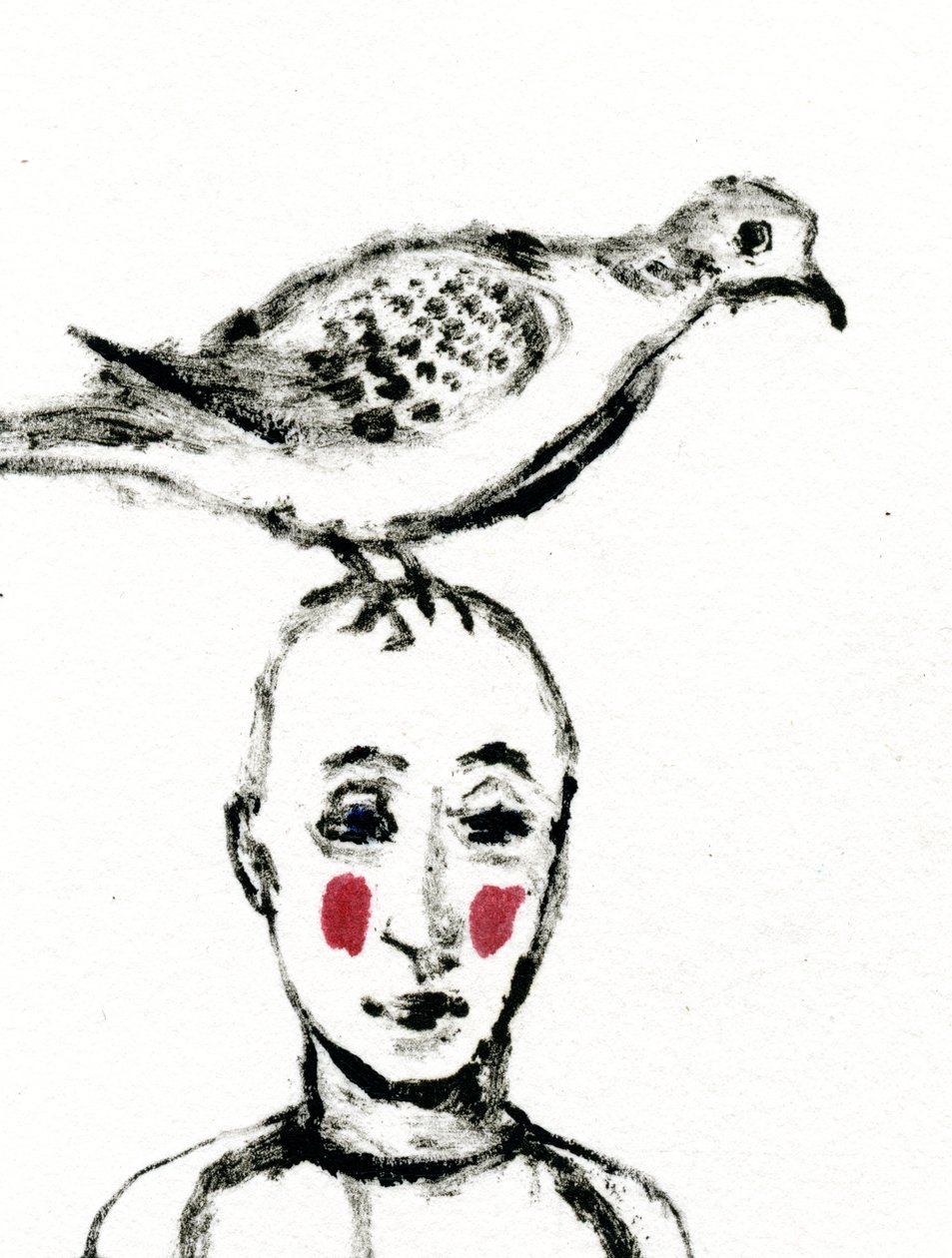 Hjemkomst, 2017, (olje på papir) av Gigi Sudbury