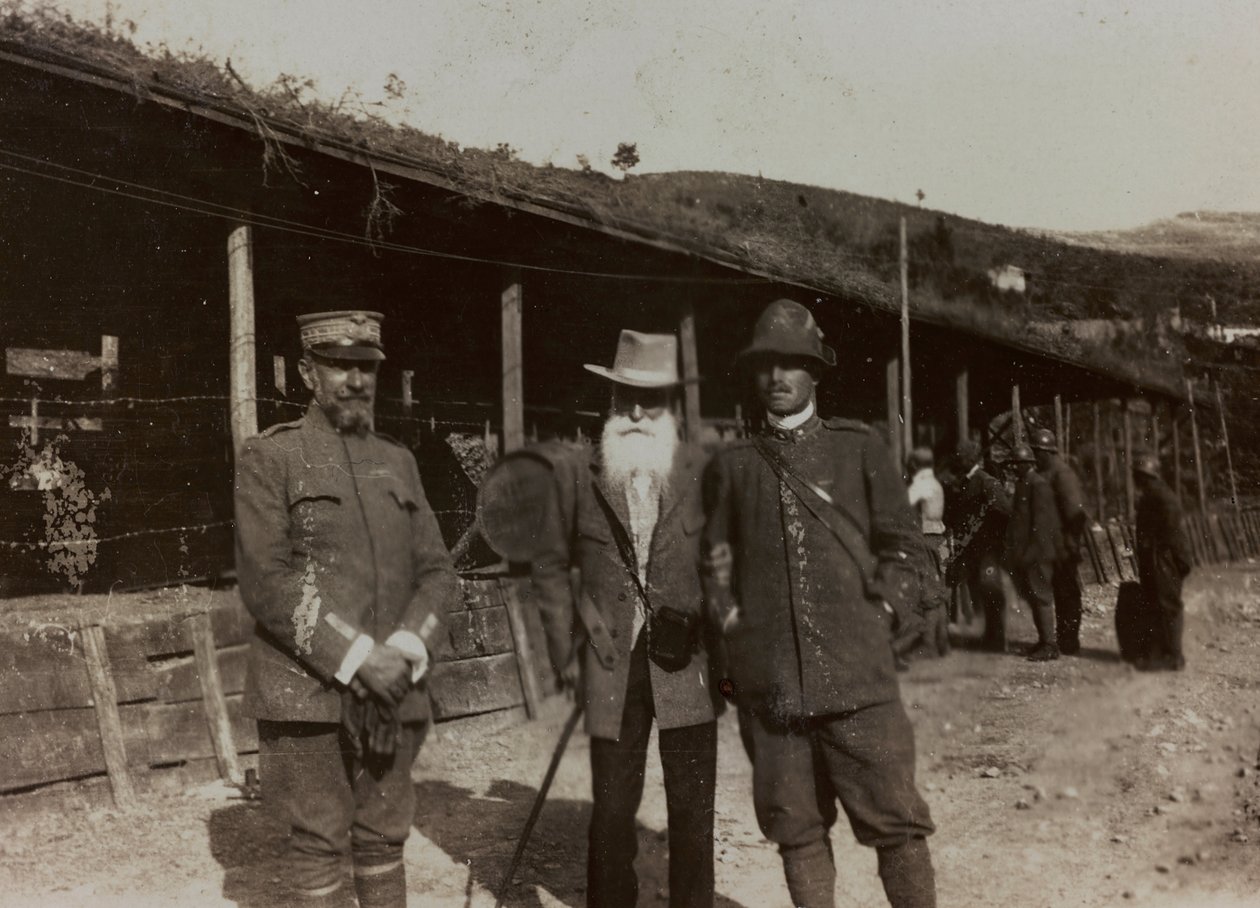 Album "Pictures of War II": Italienske soldater i Val Chiusone til Podsenica, 09/1917 (s/hv-bilde) av Gigliucci Gigliucci