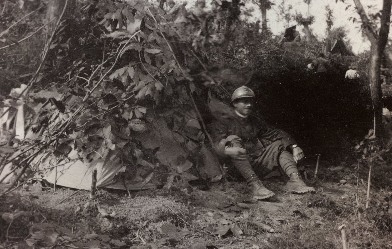 Album "Pictures of War II": Italienske soldater i Val Chiusone til Podsenica, 09/1917 (s/hv-bilde) av Gigliucci Gigliucci