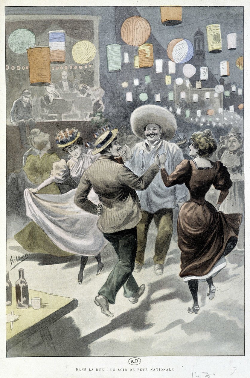 Ball av 14. juli, sd. tidlig på 1900-tallet av Gil  Baer