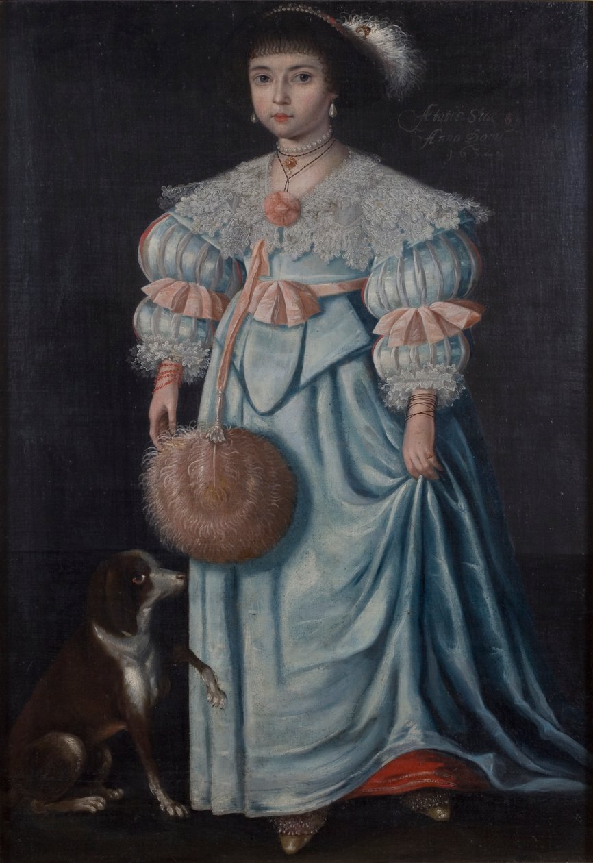 Portrett av en jente, 8 år gammel, 1632 av Gilbert Jackson
