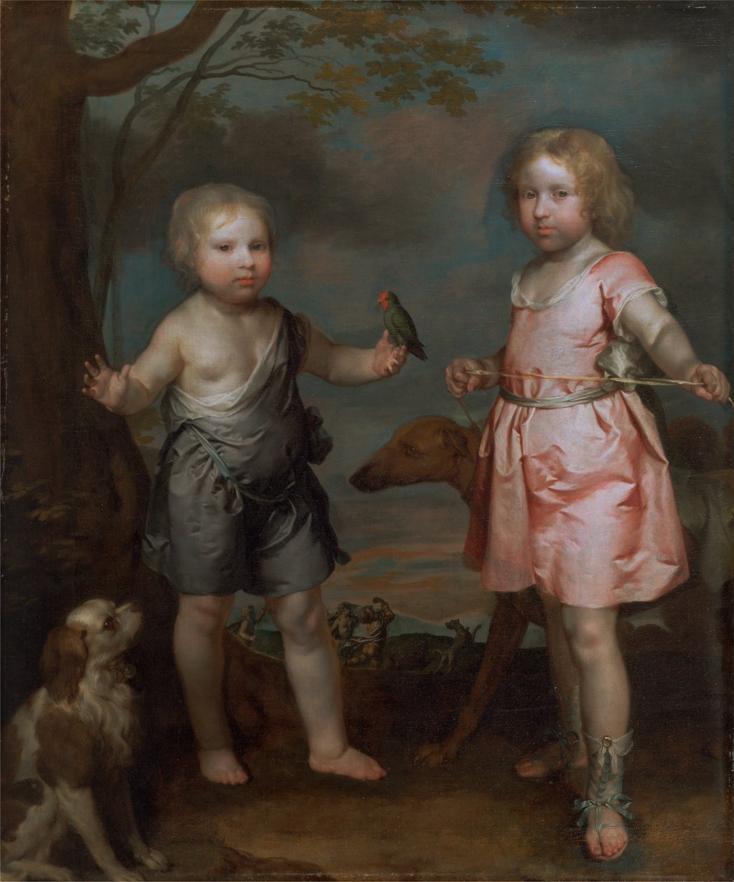 Lord John Hay og Charles, Master of Yester (senere 3. markis av Tweeddale) av Gilbert Soest