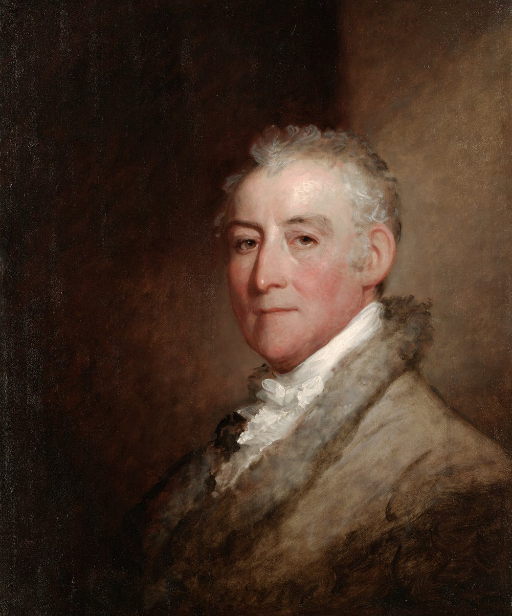 Oberst John Trumbull, 1818 (olje på trepanel) av Gilbert Stuart