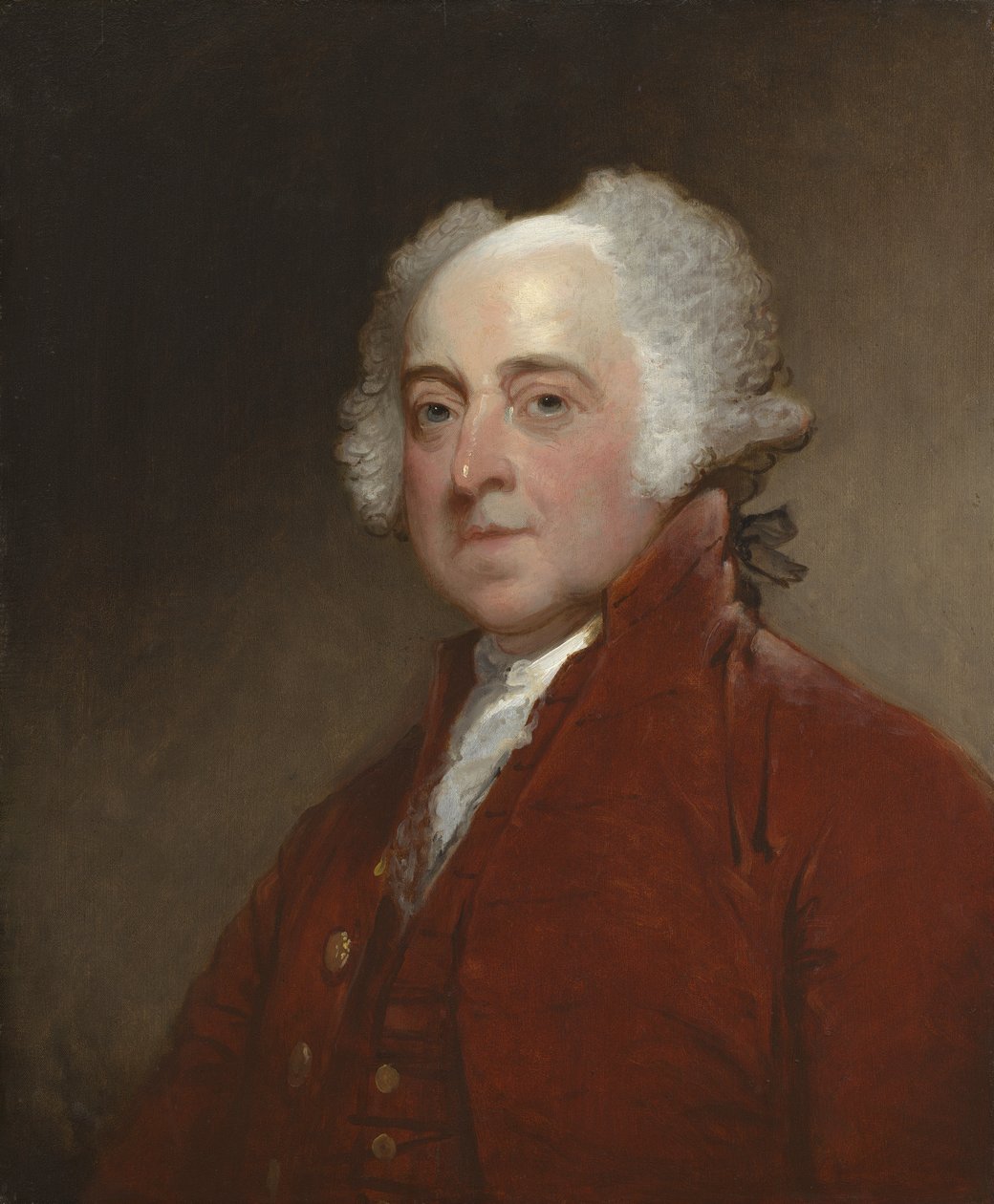 John Adams, ca. 1821 (olje på tre) av Gilbert Stuart