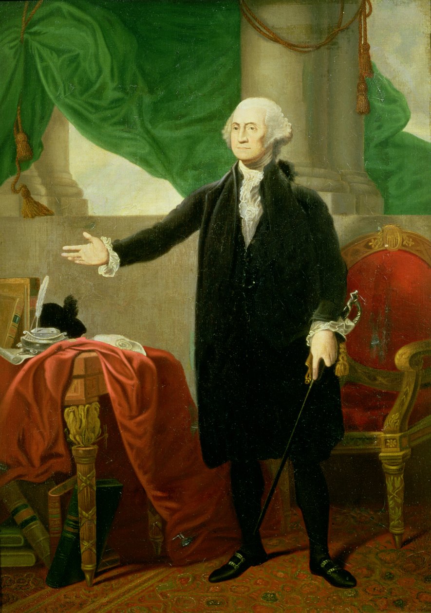 Portrett av George Washington (se også 49649, 58211, 73060) av Gilbert Stuart