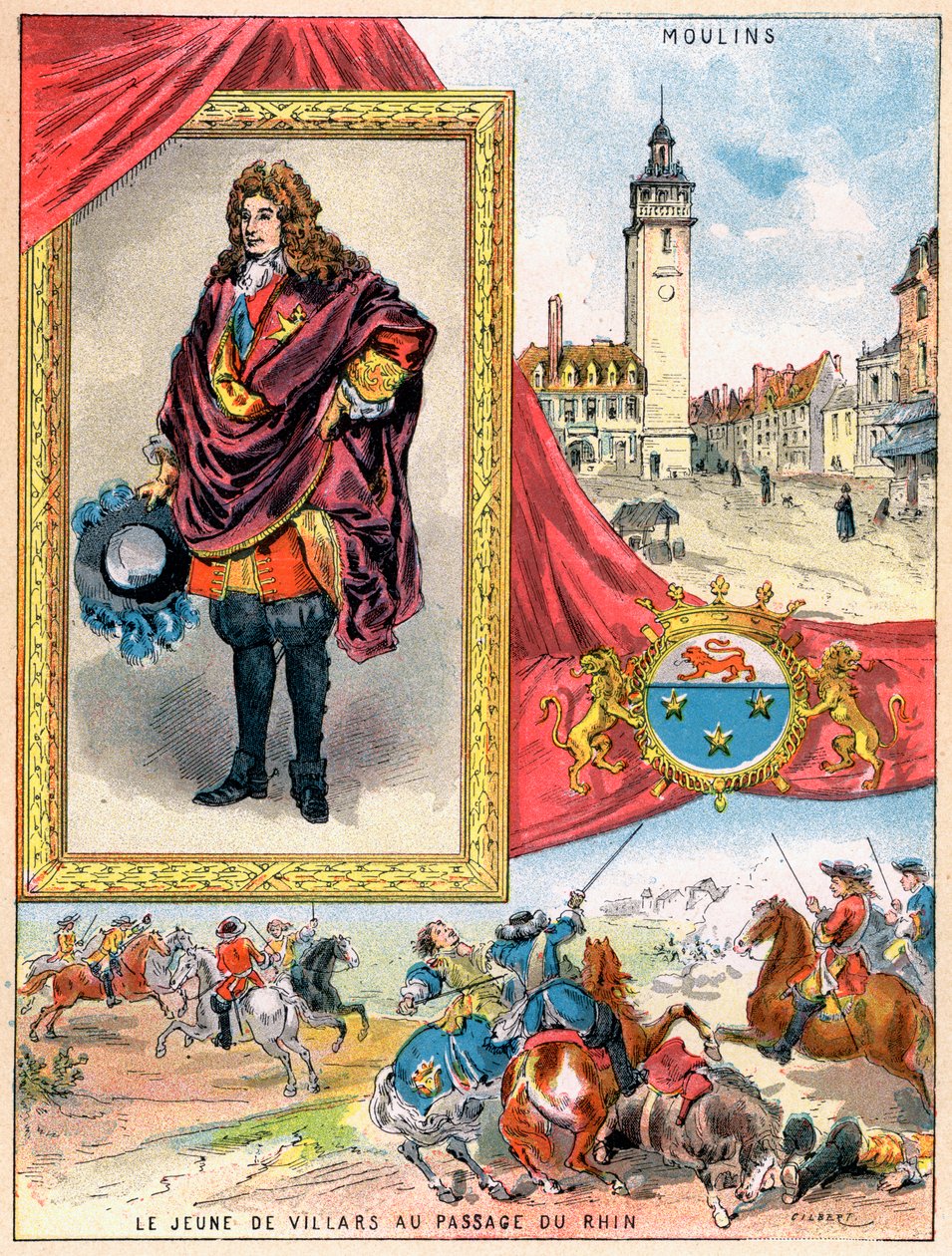 Claude Louis Hector de Villars, fransk militærsjef, 1898 av Gilbert
