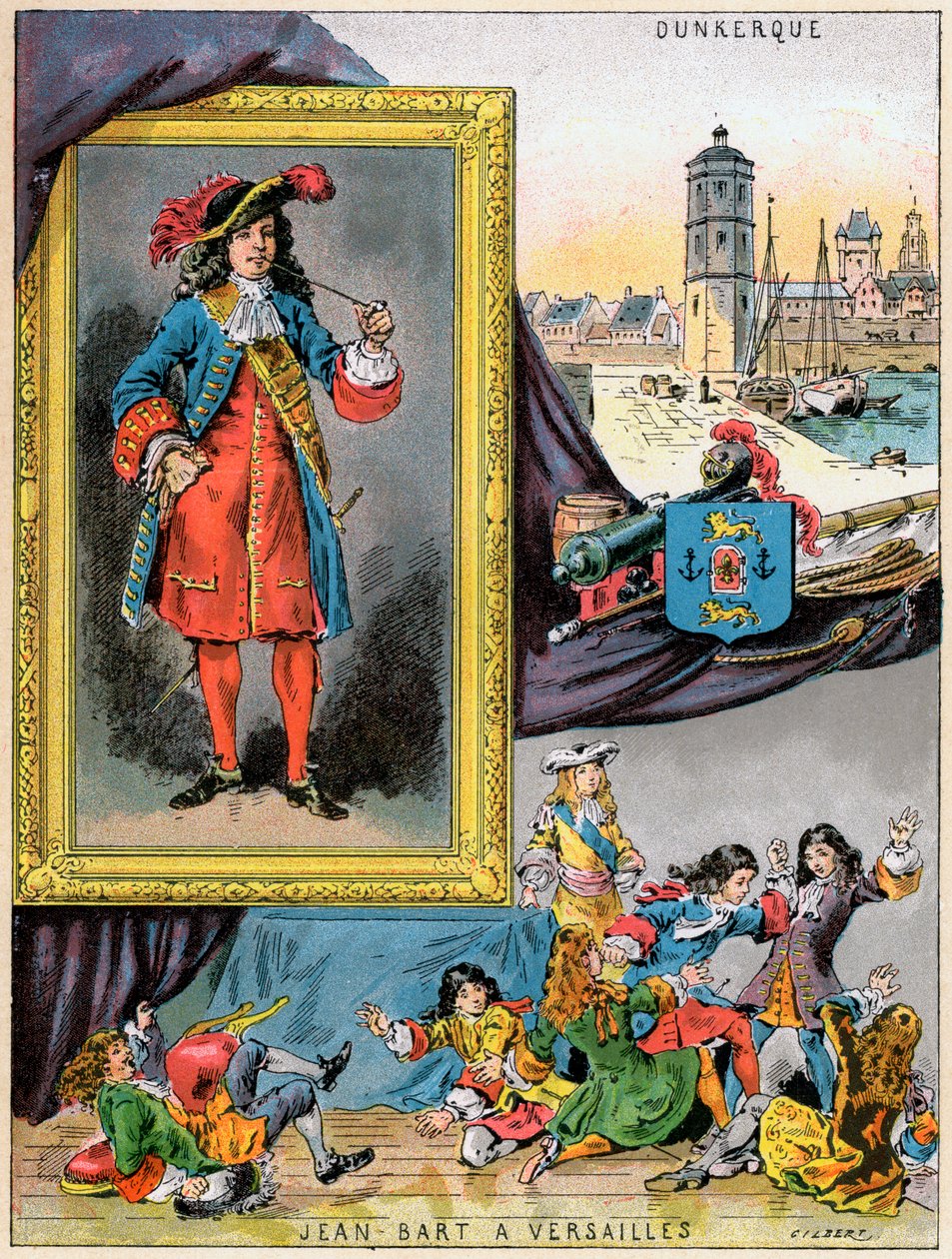 Jean Bart, fransk marinekommandør og kaper, 1898 av Gilbert