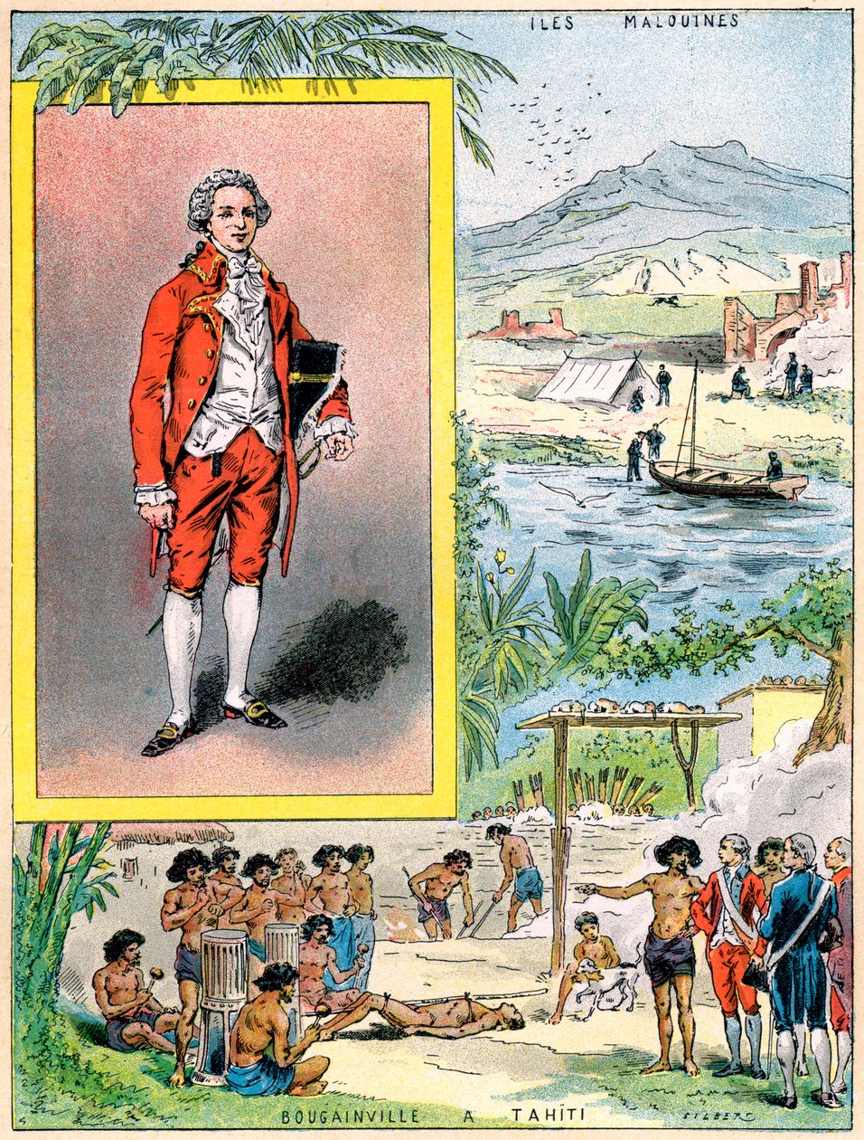 Louis Antoine de Bougainville, fransk navigatør og militærsjef, 1898 av Gilbert