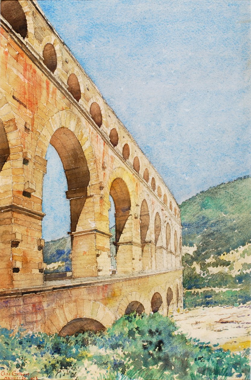 Pont du Gard, Frankrike av Gilbert Cass