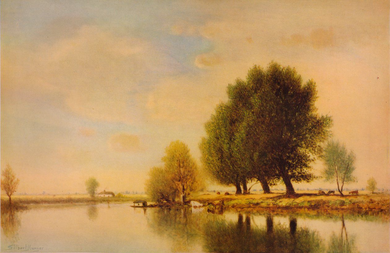 På Seinen, c1885, 1938 av Gilbert Munger