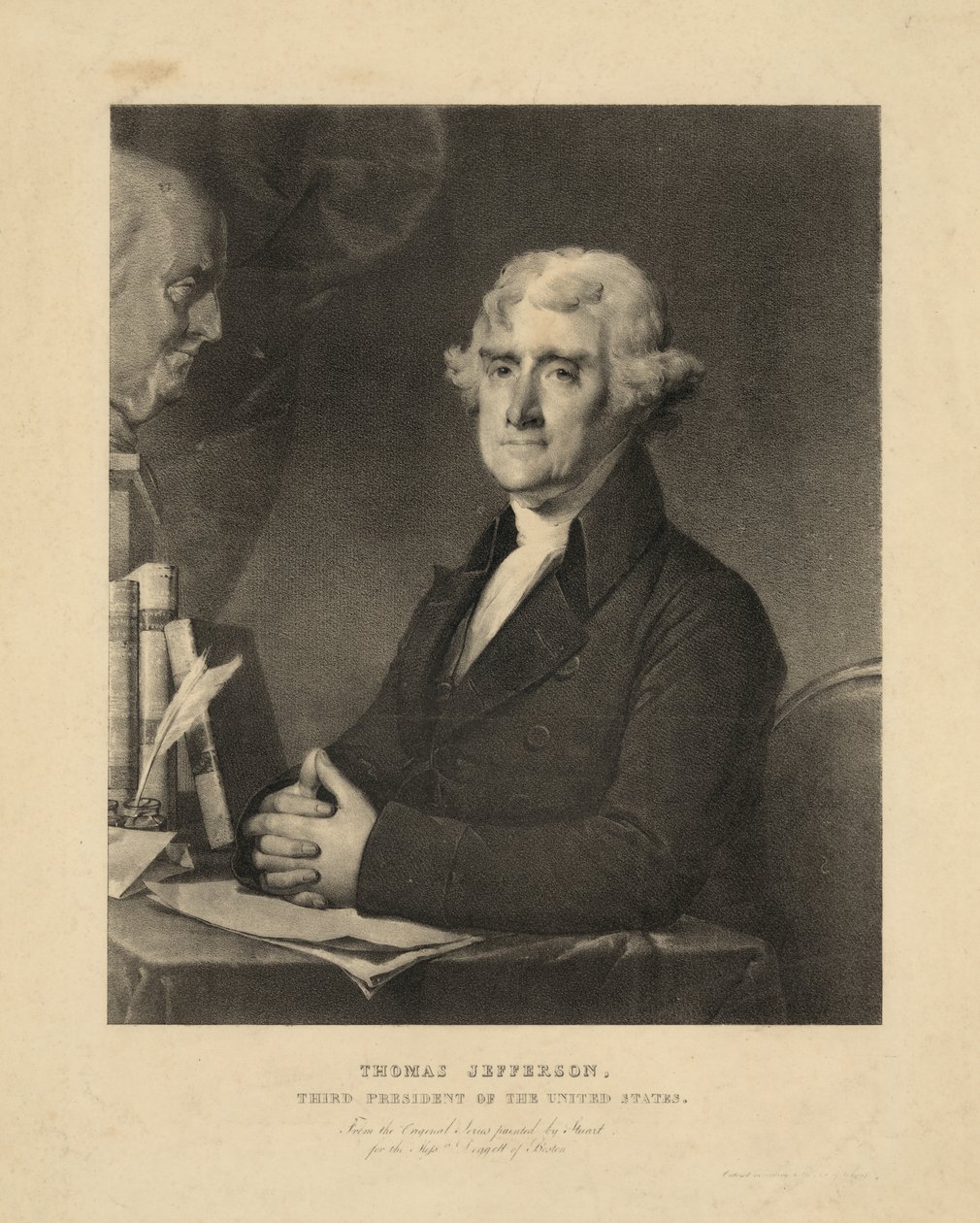 Thomas Jefferson, tredje president i USA av Gilbert Stuart