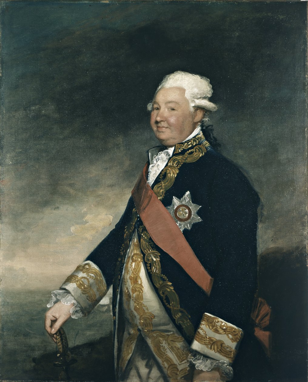Viseadmiral Edward Hughes (olje på lerret) av Gilbert Stuart