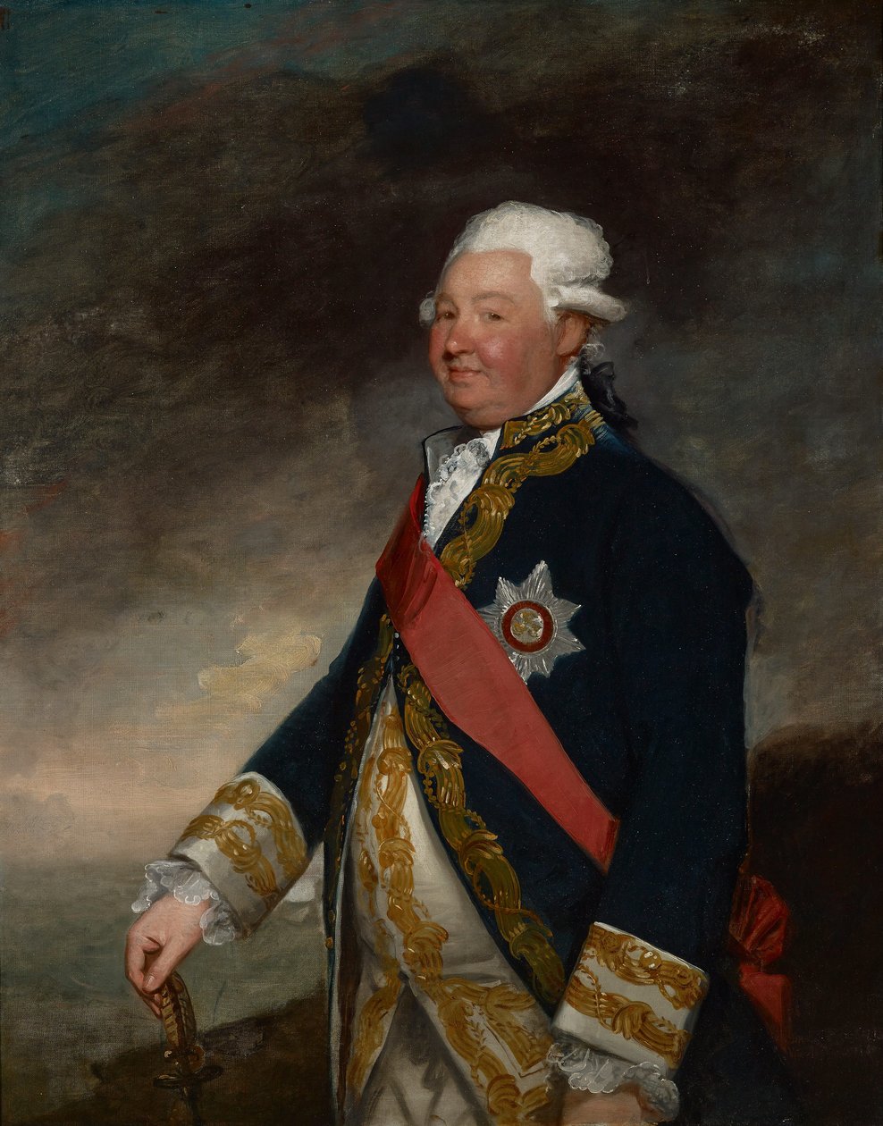 Viseadmiral Edward Hughes av Gilbert Stuart