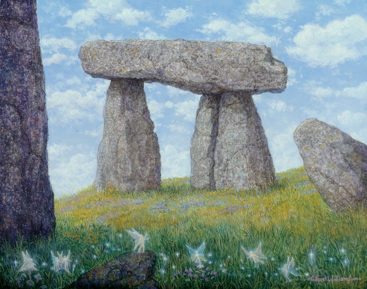 Gamle steiner, 2001 (akryl på plate) av Gilbert Williams