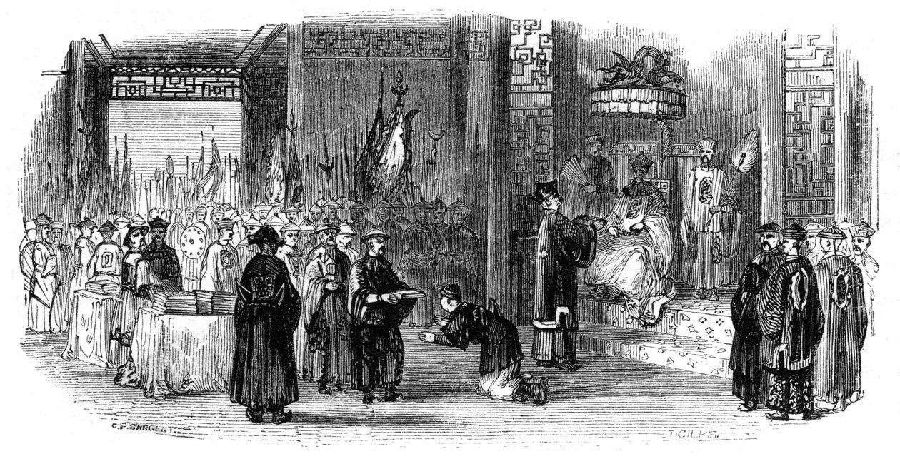 Årlig seremoni for presentasjon av almanakkene, 1847 av Giles