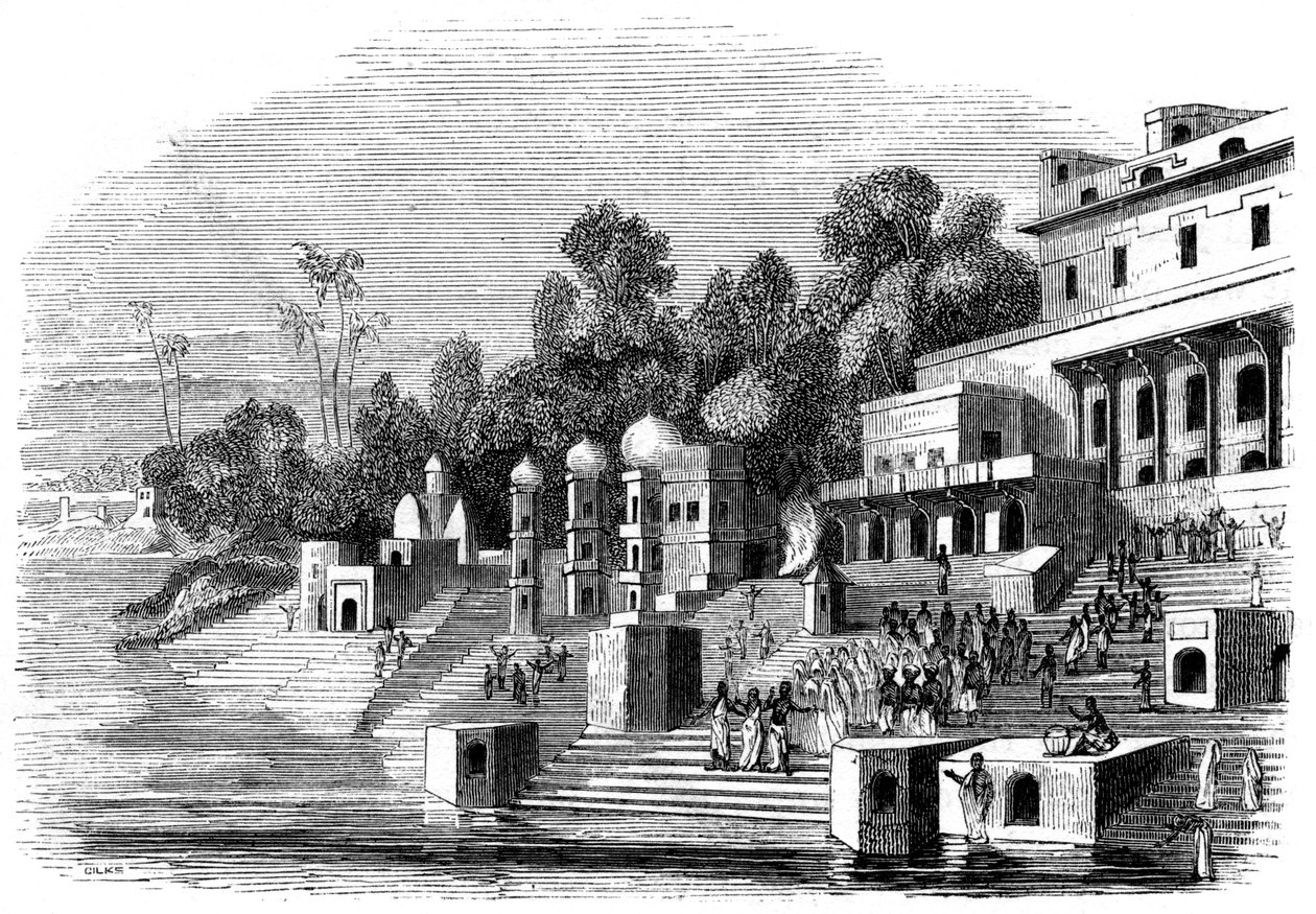 Favorittkona til Afzul Khan forbereder seg til sutteen, 1847 av Giles
