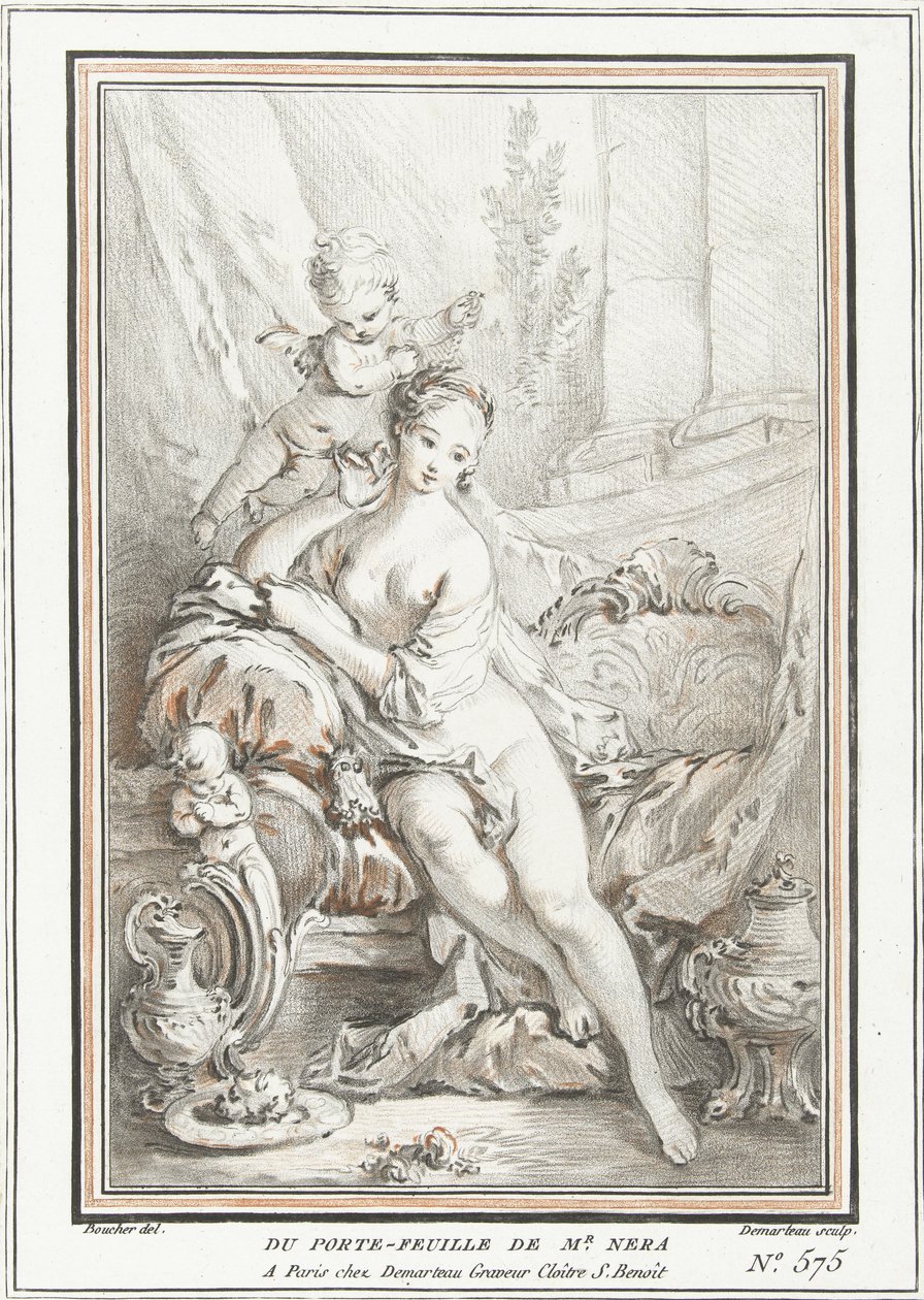 Venus og Amor av Gilles Demarteau