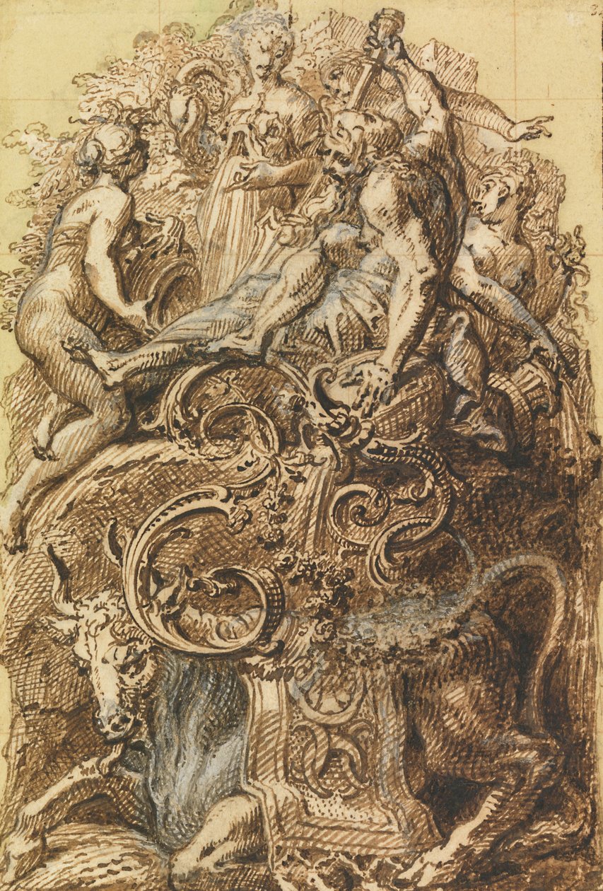 Design for Illuminated Initial F av Gilles Marie Oppenord