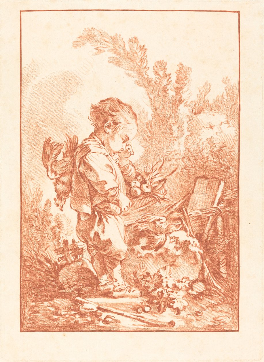 The Marauder The Thief, ca. 1769. av Gilles Demarteau