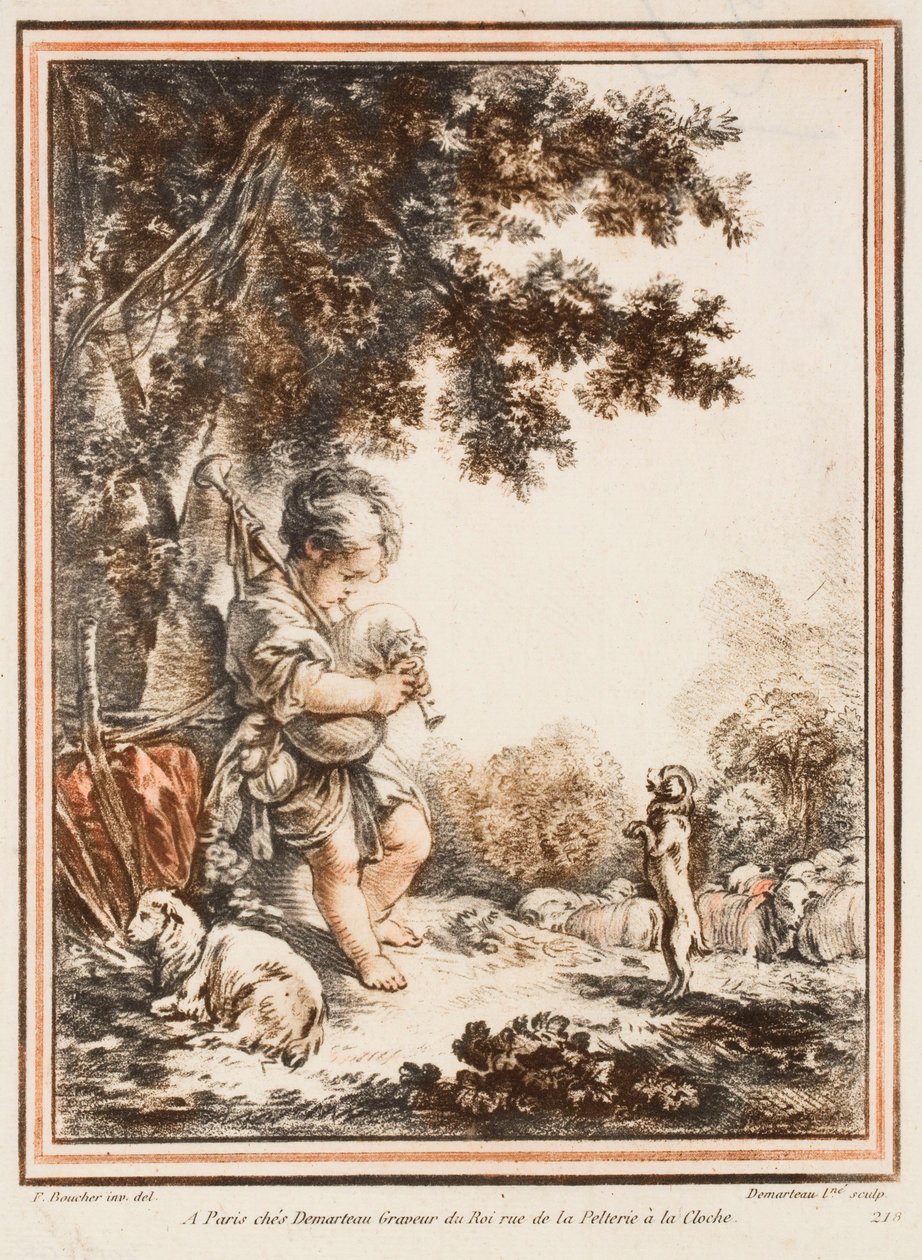 Pastoralt landskap av Gilles Demarteau