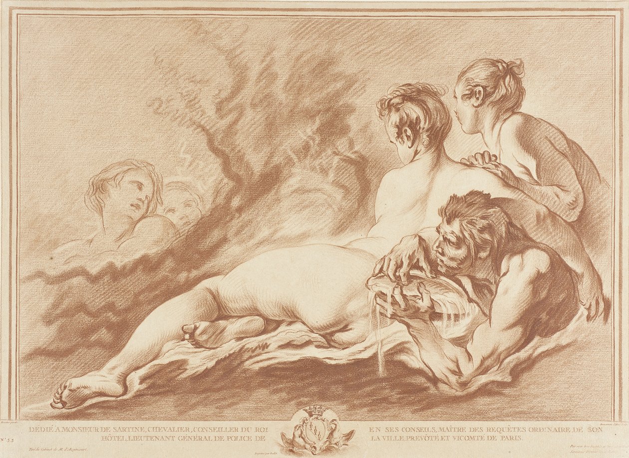 Vannymfer og Triton (Najader og Triton) av Gilles Demarteau