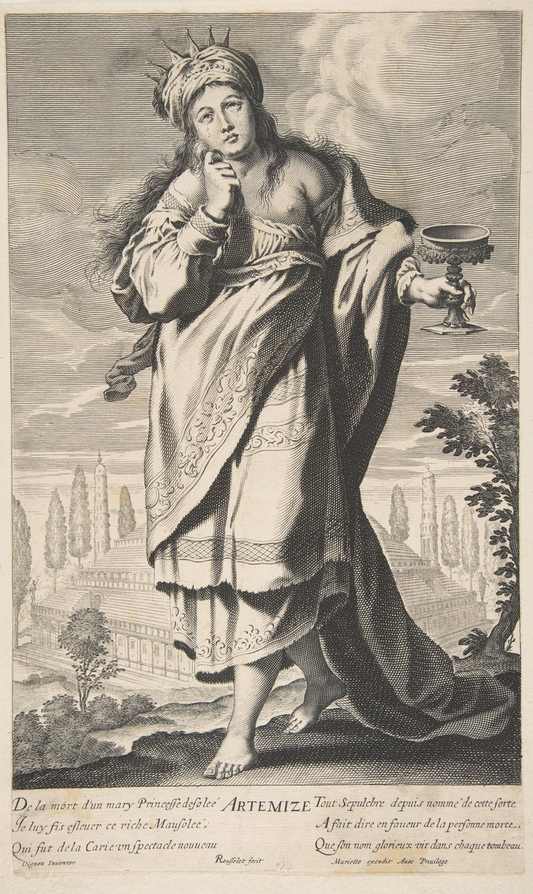 Artemis, ca. 1639-40. Skapere: Gilles Rousselet, Abraham Bosse. av Gilles Rousselet and Abraham Bosse