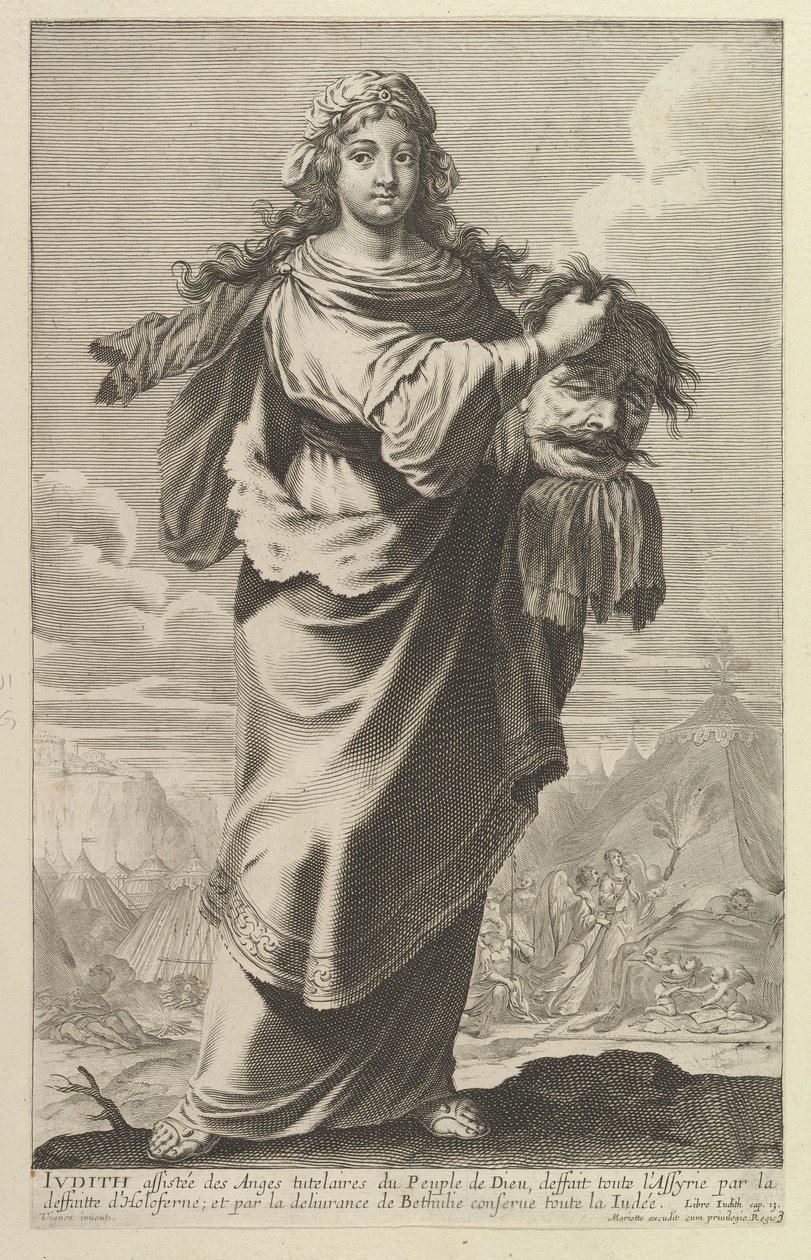 Judith, 1647. Skapere: Gilles Rousselet, Abraham Bosse. av Gilles Rousselet and Abraham Bosse