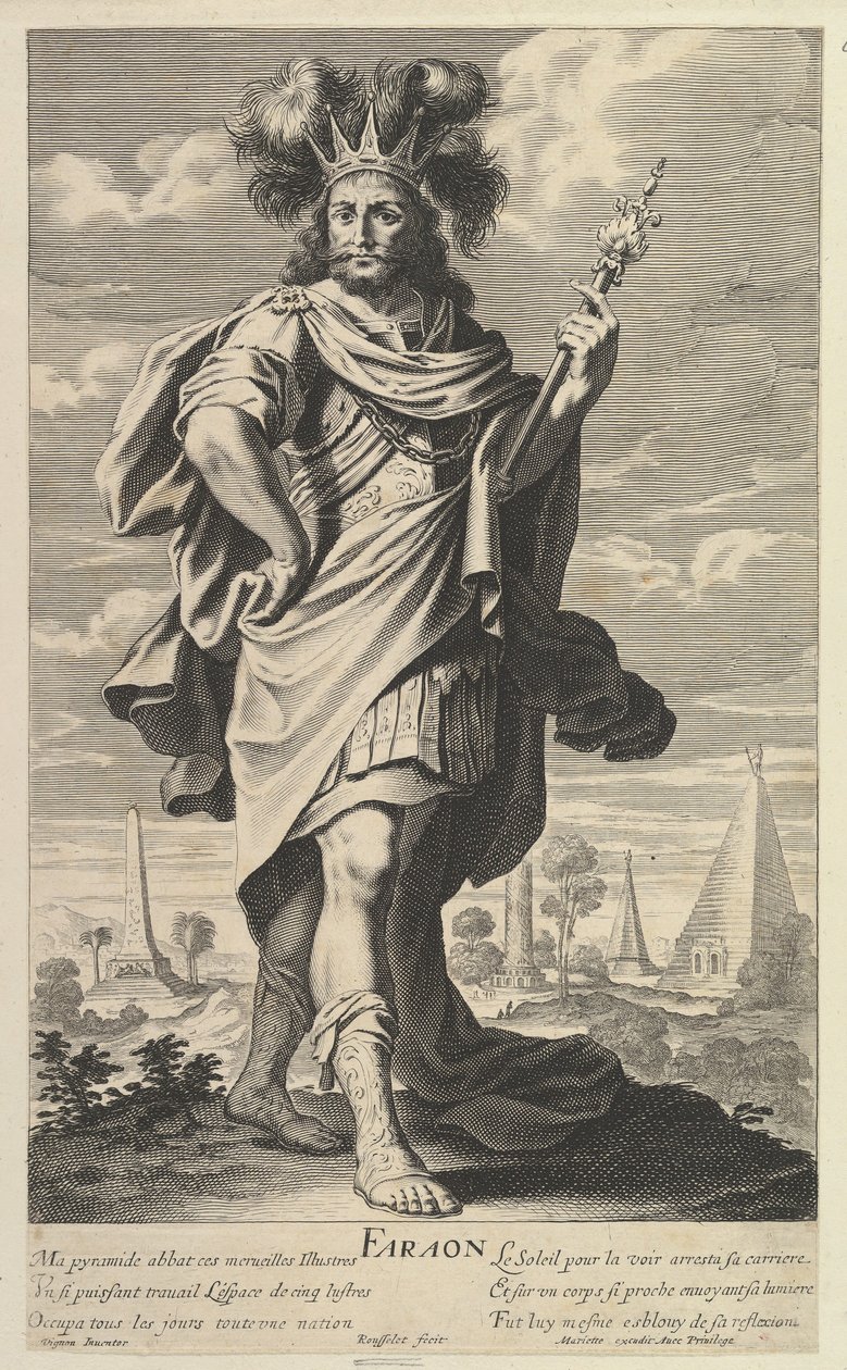 Farao, ca. 1639-40. Skapere: Gilles Rousselet, Abraham Bosse. av Gilles Rousselet and Abraham Bosse
