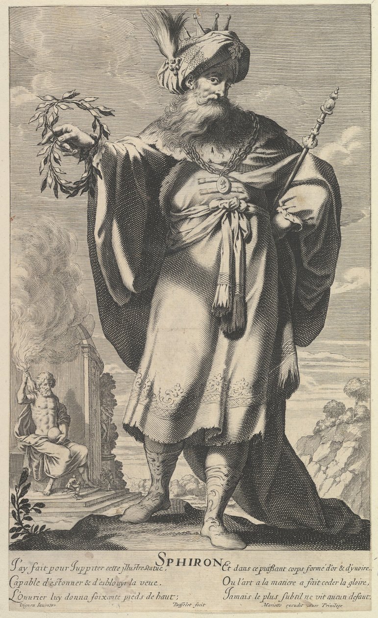 Sphiron, ca. 1639-40. Skapere: Gilles Rousselet, Abraham Bosse. av Gilles Rousselet and Abraham Bosse