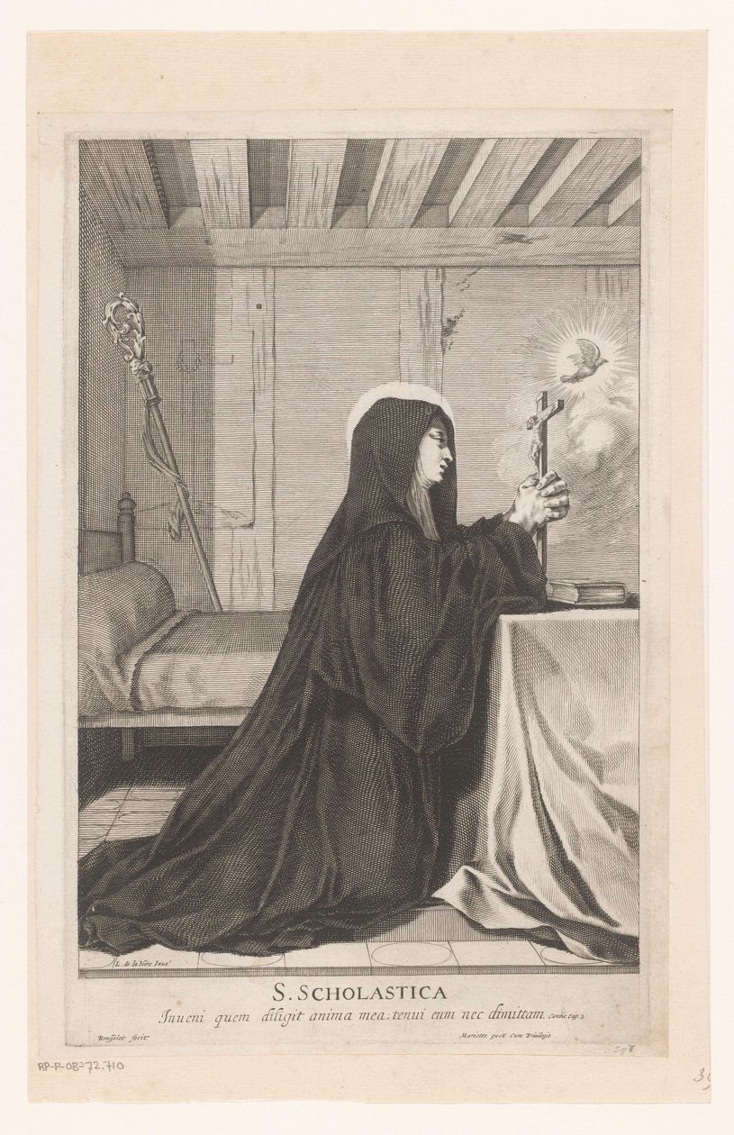 Hellige Scholastica av Gilles Rousselet