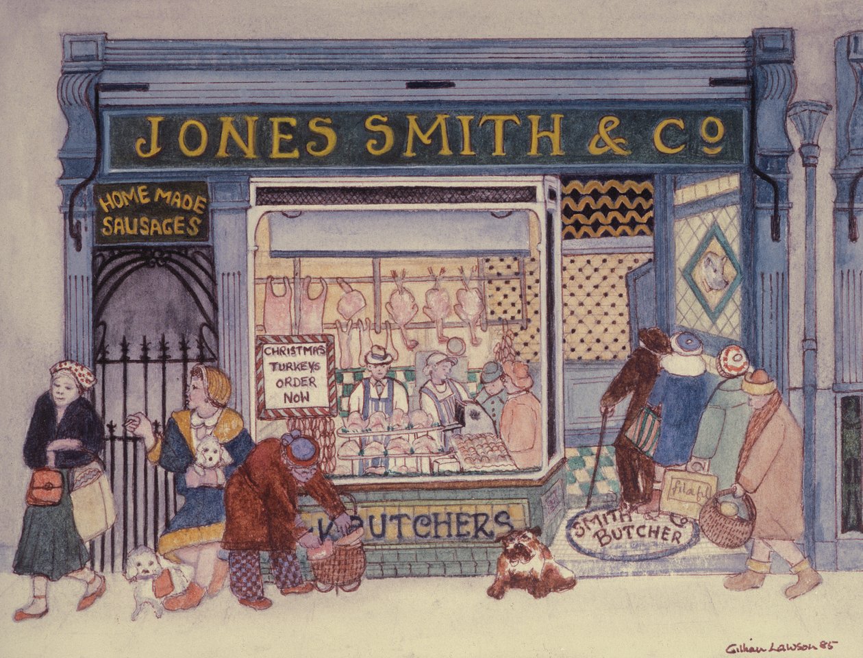 Jones Smith & Co., slakterbutikk av Gillian Lawson
