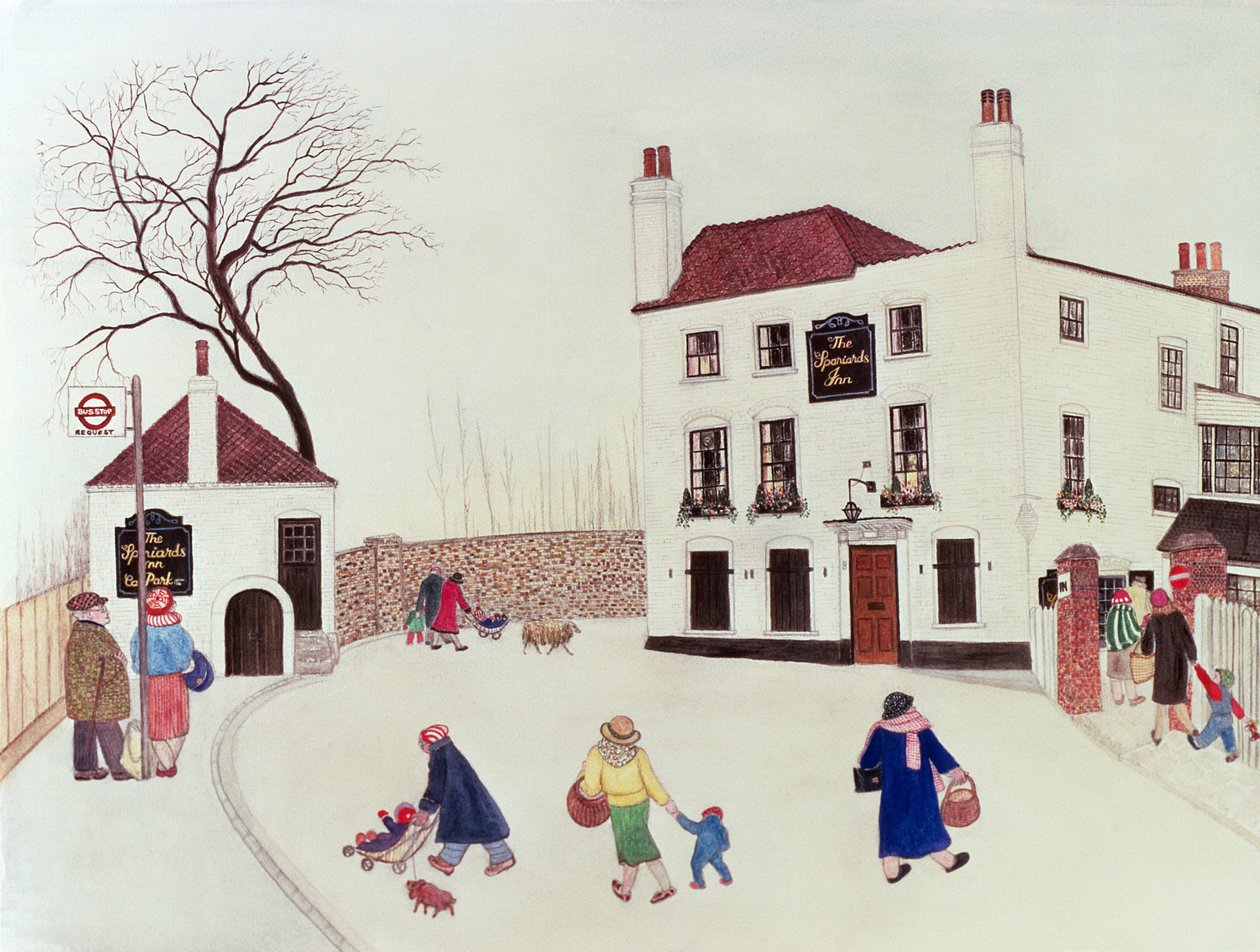 The Spaniards Inn, Hampstead Heath av Gillian Lawson