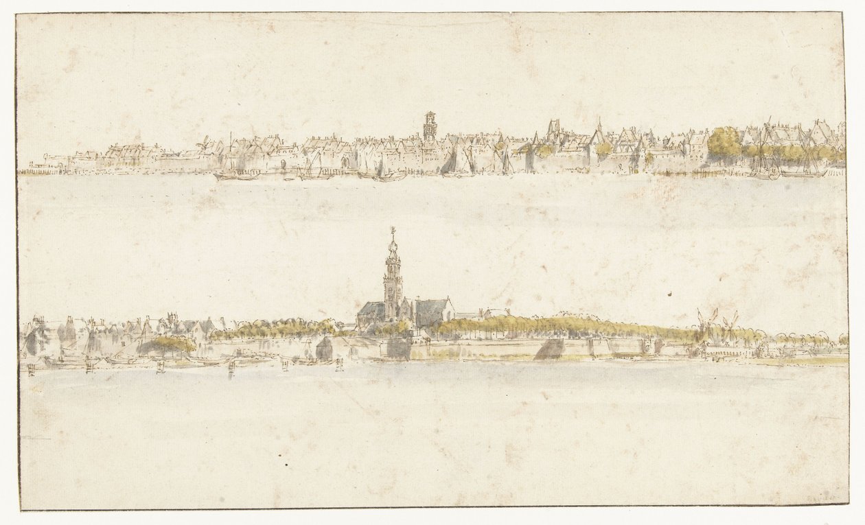 To utsikter over Antwerpen av Gillis Neyts